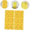 Ekstra Metalize Altın Renk Disko Dikdörtgen Kesim Kapı Perdesi Dekorasyon 1x2 Metre Bx40