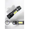 El Feneri Led USB Şarjlı Zoom Mini Led Işık Acil Durum Feneri