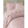 Elegant Pudra Çift Kişilik Saten Nev Takımı
