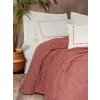 Embrova Şönil Çift Kişilik Yatak Örtüsü/Pike Takımı Loom Bordo