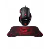 Ergonomik Gaming Mouse ve Mousepad 3 DPI Ayarlı LED Işıklı Tasarım