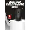 Ergonomik Tasarım Kablosuz Siyah Mouse Hassas Uzun Ömürlü