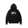 Erkek 10 Kasıma Özel 3 İplik Kapüşonlu Baskılı SweatShirt Hoodie - Siyah