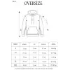 Erkek 3 İplik Pamuklu Kapüşonlu Cepli Düz Oversize Hoodie Sweatshirt - Siyah