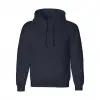 Erkek 3 İplik Pamuklu Kapüşonlu Cepli Oversize Hoodie Sweatshirt - Lacivert