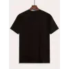 Erkek Tişört Araba Baskılı Kısa kol t-shirt - Siyah