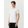 ERKEK  Tişört Basic Bisiklet Yaka Regular Kısa kol T-Shirt - Beyaz