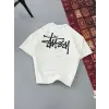 Erkek Kısa Kol Yazlık Tişört Bisiklet Yaka Baskılı Oversize T-Shirt - Beyaz
