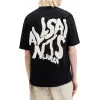 Erkek Tişört Baskılı Oversize Kısa kol T-shirt - Siyah