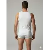 Erkek Beyaz File Tank Top Boxer Takımı