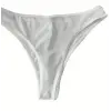 Erkek Biyeli Beyaz Transparan Brazillian Slip