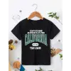 Erkek Çocuk Baskılı T-Shirt - Siyah