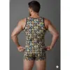 Erkek Desenli Tank Top Boxer Takımı