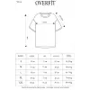 ERKEK Düz Tişört Bisikilet Yaka Kısa Kol Oversize T-shirt - Bej