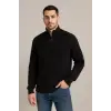 Erkek Fitilli Triko Kazak 2’li Set Mint Yeşili Siyah Kalın Dokuma Pamuklu Regular Fit V