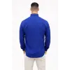 Erkek KETEN Kumaş Uzun Kollu Regular fit Gömlek - Saks Mavisi