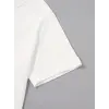 Erkek Tişört Palmiye Baskılı Bisiklet Yaka Kısa Kol T-Shirt - Beyaz