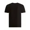 Erkek Baskılı T-Shirt Kısa Kol Bisiklet Yaka Regular Fit Rahat Kalıp Tişört - Siyah