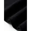 Erkek T-shirt Tavşan Baskılı Kısa Kollu Tişört - Siyah