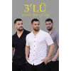 Erkek Waffle Kumaş Yazlık Yakalı Kısa Kol Düğmeli Gömlek 3’lü Set Siyah-Beyaz-Gri