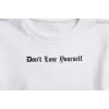 Erkek Wafıl Kumaş Tişört Regular Kalıp Bisiklet Yaka Baskılı T-Shirt - Beyaz
