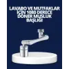 Esnek 1080° Musluk Başlığı 3 Eklemli Hareketli Su Modlu Labo Aparatı