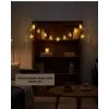 Ev Dekoru İçin Ramazan LED Işık Pilli Sıcak Sarı Cami Figürlü