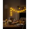 Ev Dekoru İçin Ramazan LED Işık Pilli Sıcak Sarı Cami Figürlü
