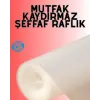 Eva malzemeden kaydırmaz şeffaf raflık buzdolabı kaplaması