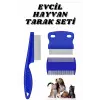 Evcil Hayvan Bit Tarağı Seti Paslanmaz Çelik Bıçaklı 4lü Set