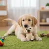 Evcil Hayvan Sesli Köpek Şeklinde Plastik Oyuncak