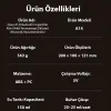 Ezere A14 Bluetooth Hoparlörlü Alev Efektli 8 Sesli Renkli Alev Görünümlü Aromaterapi Difüzörü Ultrasonik Hava Nemlendici-(5775)