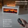 EZERE A4 Şömine Esintili Aromaterapi Difüzörü Ultrasonik Hava Nemlendici-(5775)