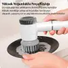 EZERE TurboBrush 5 Başlıklı Elektrikli Temizlik Fırçası-(5775)