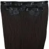 Fiber Sen Düz Yarım Ay + 2 Yan Çıt Çıt / Kahverengi