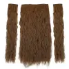 Fiber Sen Kabarık Daalı Yarım Ay + 2 Yan Çıt Çıt / Kumral