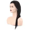 Front Lace Gerçek Tül Peruk Düz / Doğal / 55/60cm