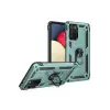 Galaxy A02s Kılıf Sofya Yüzüklü  Kapak - Yeşil