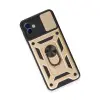 Galaxy A04e Kılıf Pars Lens Yüzüklü  - Gold