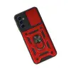 Galaxy A04s Kılıf Pars Lens Yüzüklü  - Kırmızı
