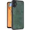Galaxy A05 Kılıf Aras Deri Kapak - Koyu Yeşil