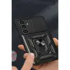 Galaxy A05 Kılıf Pars Lens Yüzüklü  - Gümüş