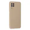 Galaxy A22 Kılıf Nano İçi Kadife  - Pudra