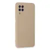 Galaxy A22 Kılıf Nano İçi Kadife  - Pudra