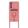 Galaxy A54 5g Kılıf Zuma Kartvizitli Yüzüklü  - Pembe