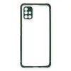 Galaxy A71 Kılıf Miami Şeffaf  - Koyu Yeşil