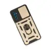 Galaxy M52 5g Kılıf Pars Lens Yüzüklü  - Gold