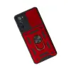 Galaxy S20 Fe Kılıf Pars Lens Yüzüklü  - Kırmızı