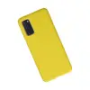 Galaxy S20 Kılıf Nano İçi Kadife  - Sarı