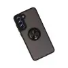 Galaxy S21 Fe Kılıf Montreal Yüzüklü  Kapak - Siyah